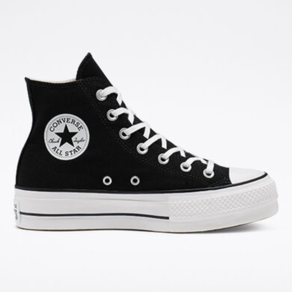 Converse Shoes - NEW Black Platform Converse